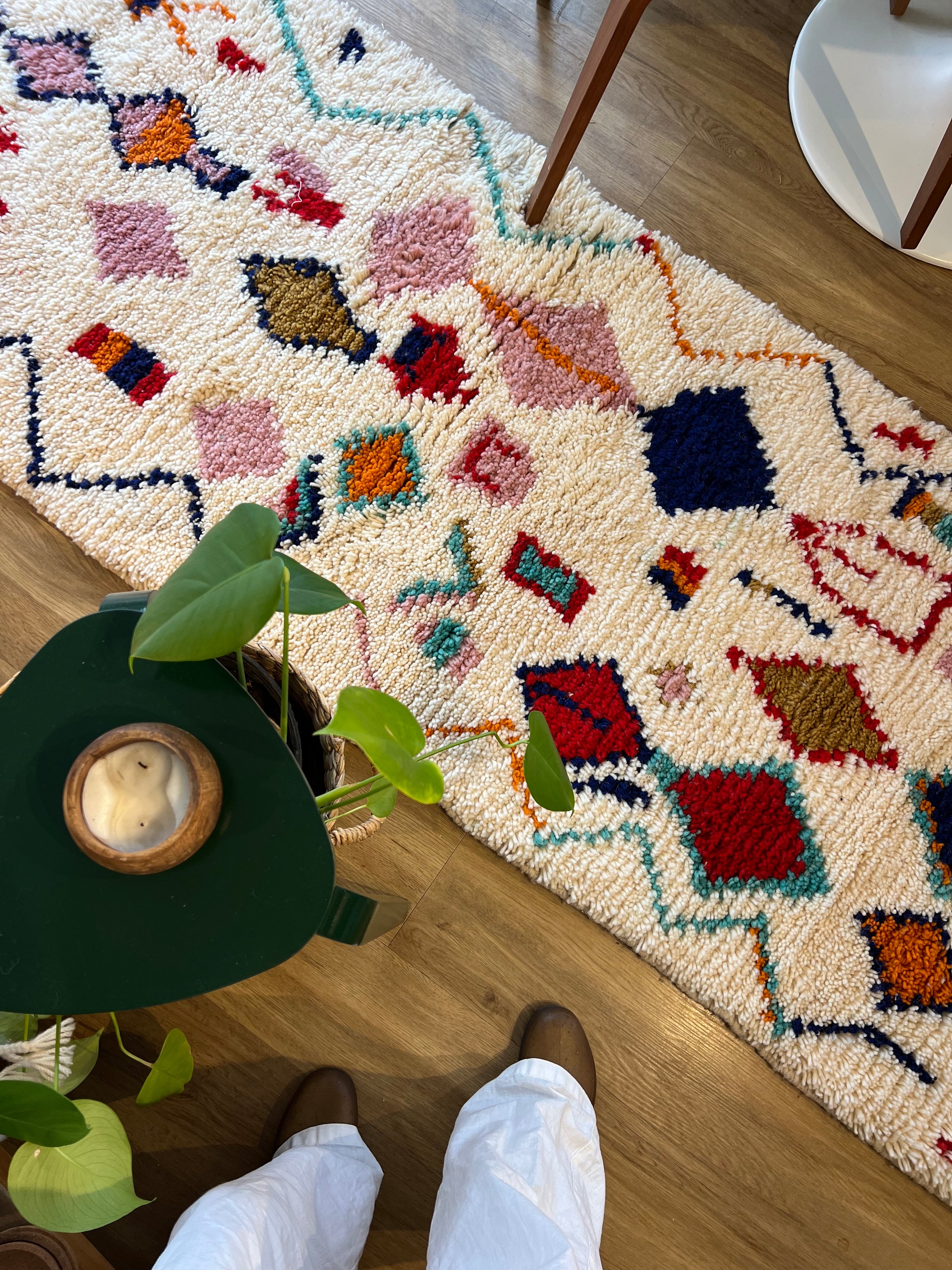 Ouezzane Wool Runner Rug 3x10