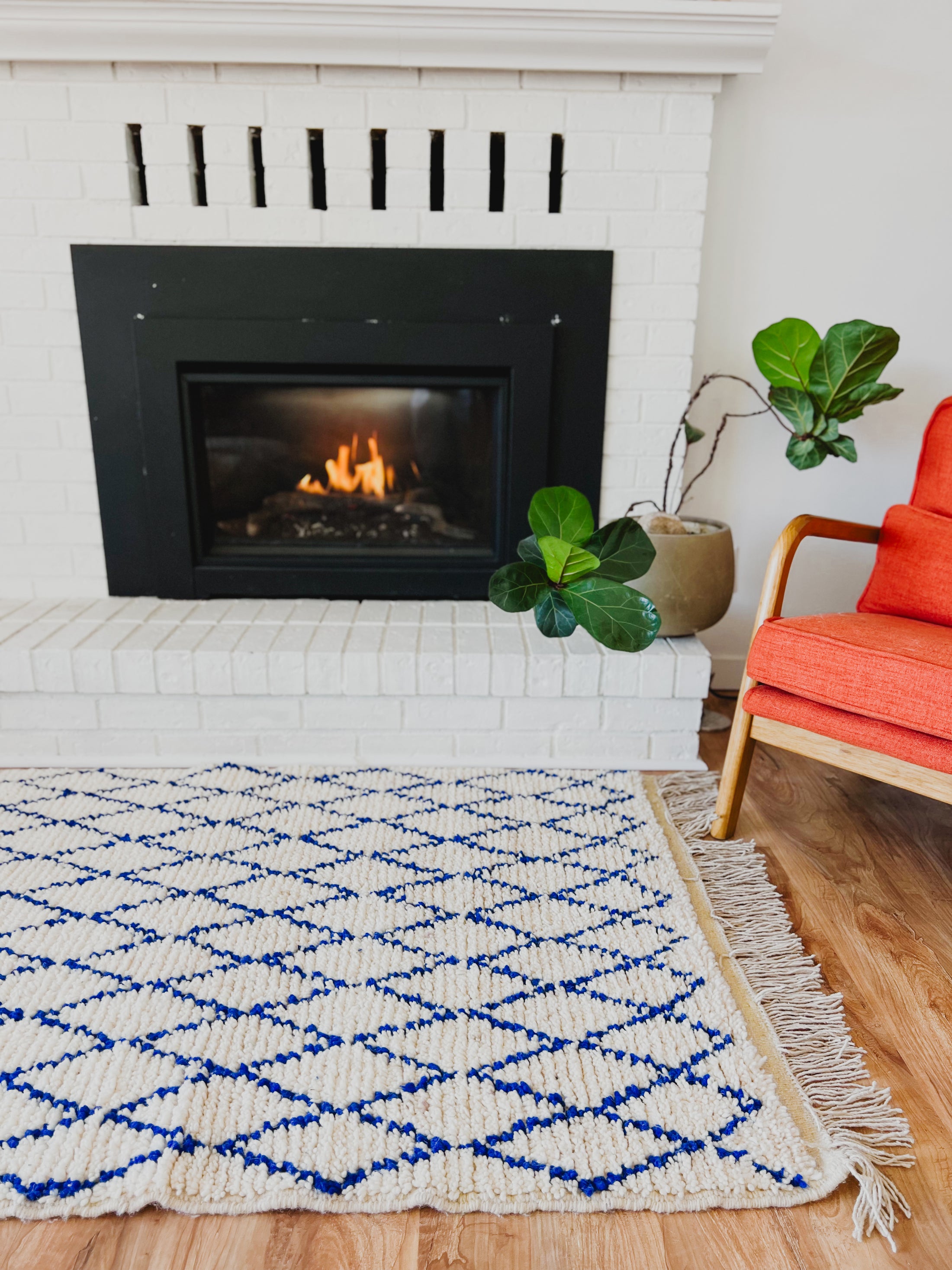 Massa Handwoven Moroccan Wool Rug 3x5