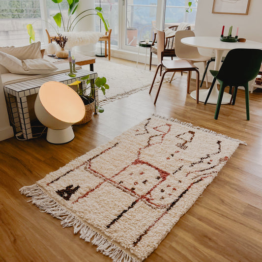 Skoura Handwoven Moroccan Wool Rug 3x5