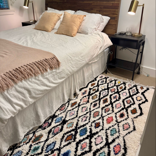 Lina Cotton Moroccan Rug 4x6