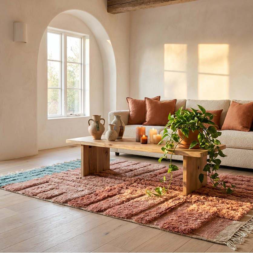Naima Handwoven Moroccan Wool Rug 5x9