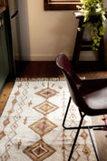 Load image into Gallery viewer, Golden Neutral Diamond Machine Washable Rug
