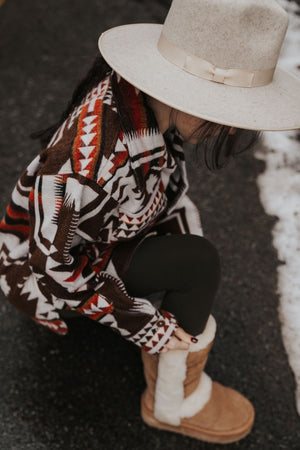 Cochasqui Aztec Jacket // Brown/Red/Rust