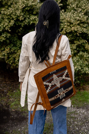 Cruz Leather Aztec Slim Backpack