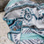 Manta Aztec Reversible Blanket  //  Teal/Turquoise/Cream