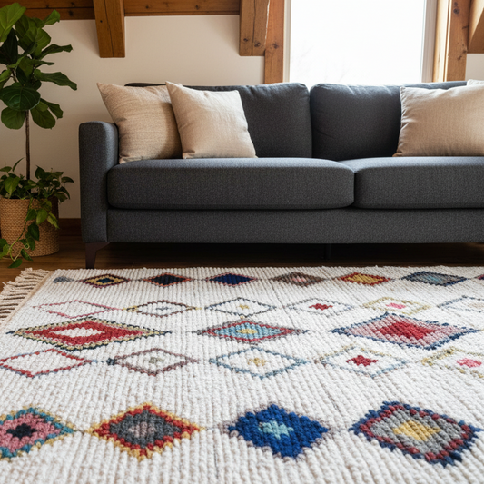 Ranya Cotton Moroccan Rug 5x7