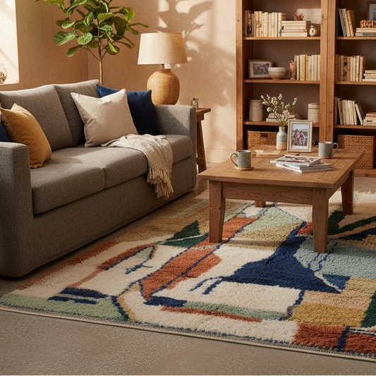 Meknes Handwoven Moroccan Wool Rug 6.5x10