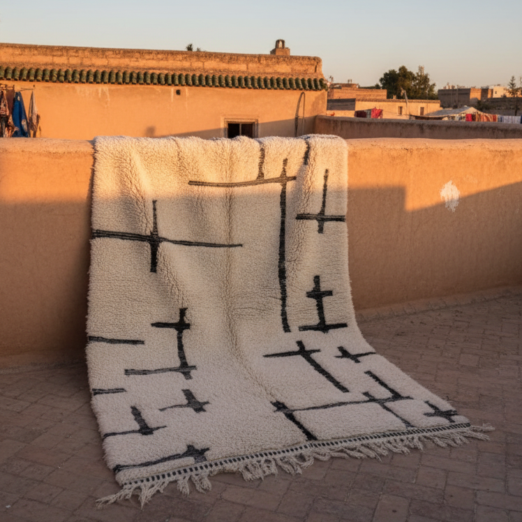 Beni Handwoven Moroccan Wool Rug 6x10