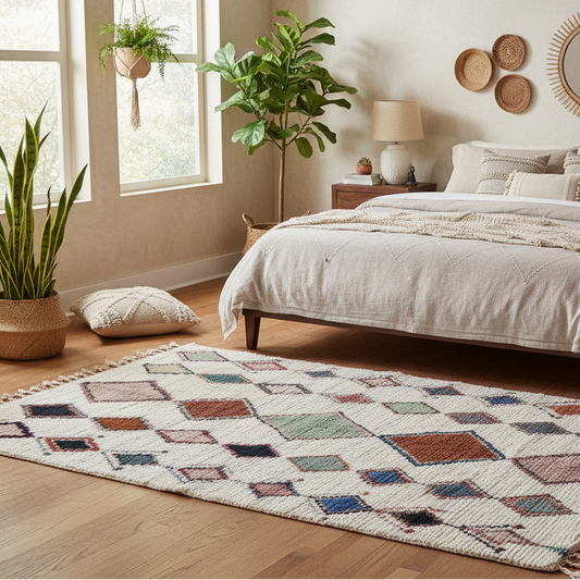 Chama Cotton Moroccan Rug 5x8