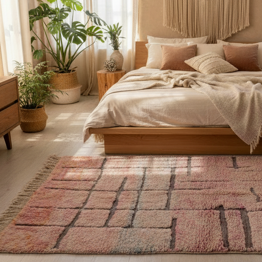 Taza Handwoven Moroccan Wool Rug 5x8.5