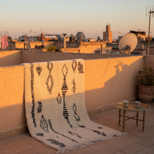 Nehal Handwoven Moroccan Wool Rug 4.5x8.5