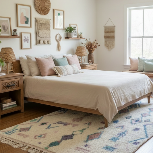 Berkane Handwoven Moroccan Wool Rug 5.5x8