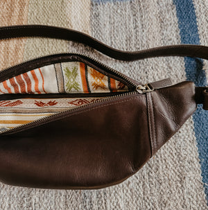 Vega Leather Crossbody Travel Sling Bag