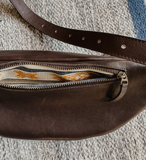 Vega Leather Crossbody Travel Sling Bag