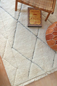 Load image into Gallery viewer, Beni Ourain Moroccan Wool Rug - Double Diamonds
