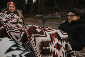 Cochasqui Reversible Blanket  //  Brown/Red/Rust/Black