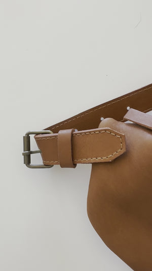 Toluca Leather Crossbody Travel Sling Bag