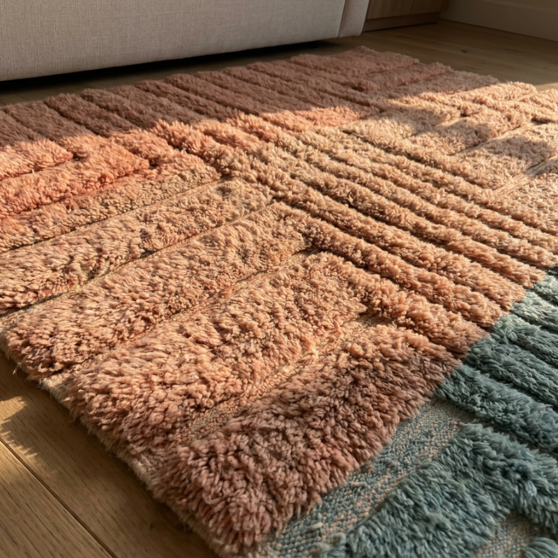 Naima Handwoven Moroccan Wool Rug 5x9