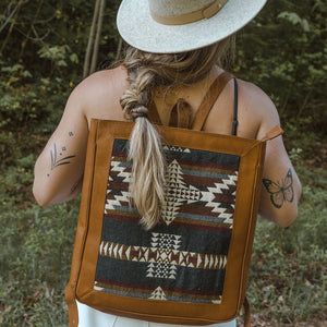 Cruz Leather Aztec Slim Backpack