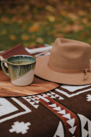 Cochasqui Reversible Blanket  //  Brown/Red/Rust/Black