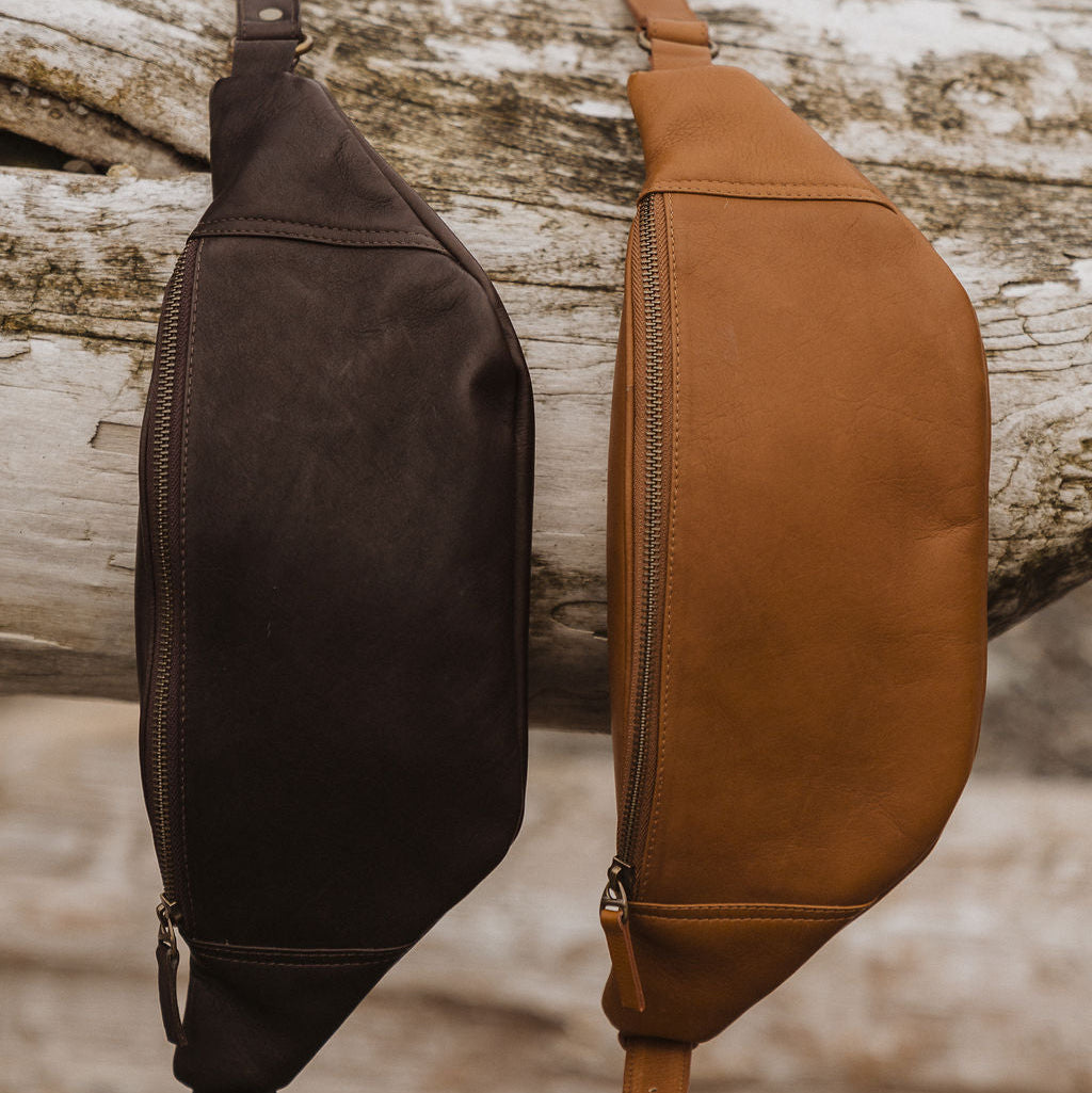 Vega Leather Crossbody Travel Sling Bag