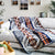 Mica Aztec Reversible Blanket  //  Grey/Rust/Navy