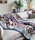 Mica Aztec Reversible Blanket  //  Grey/Rust/Navy