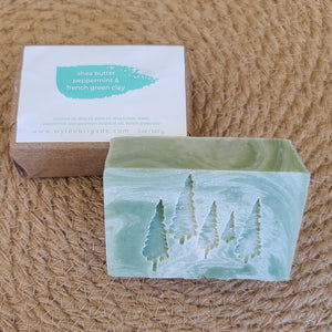 Shea Butter + Peppermint + French Green Clay Soap