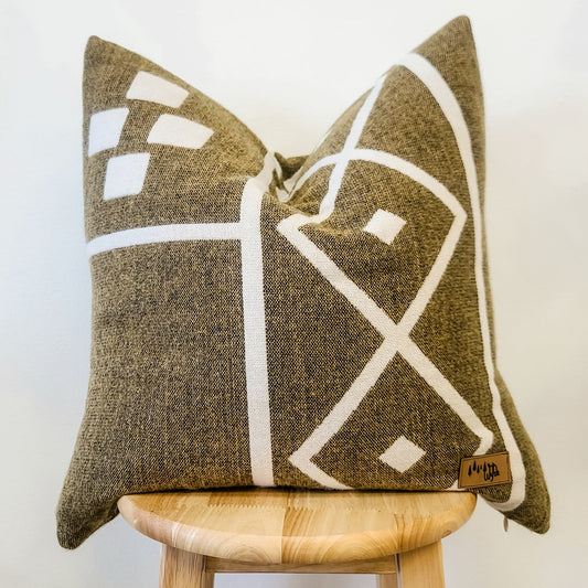 Isabela Diamond Squares Pillow Cover