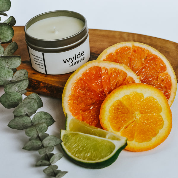 Wylde Sunrise Candle  //  Orange/Bergamot/Eucalyptus