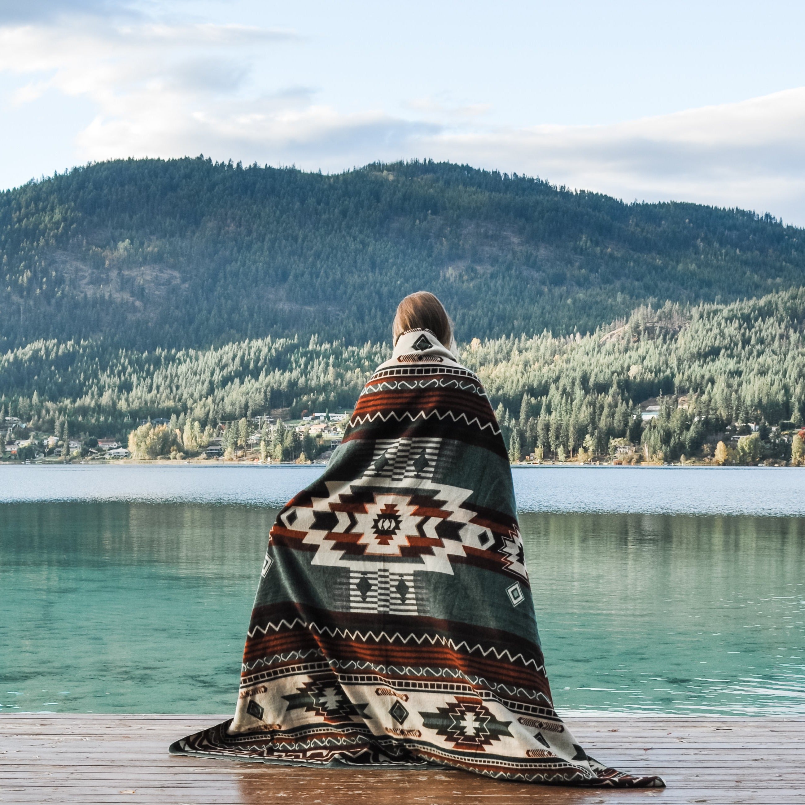 Quilotoa Aztec Reversible Blanket