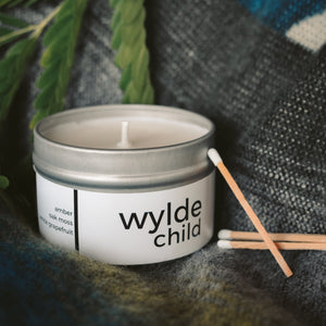 Wylde Child Candle  //  Oakmoss/White Grapefruit/Amber