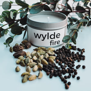 Wylde Fire Candle  //  Sandalwood/Cardamom/Black Pepper