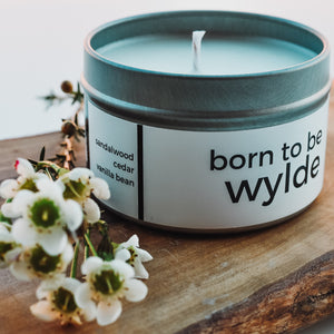 Born to be Wylde Candle  //  Sandalwood/Cedarwood/Vanilla