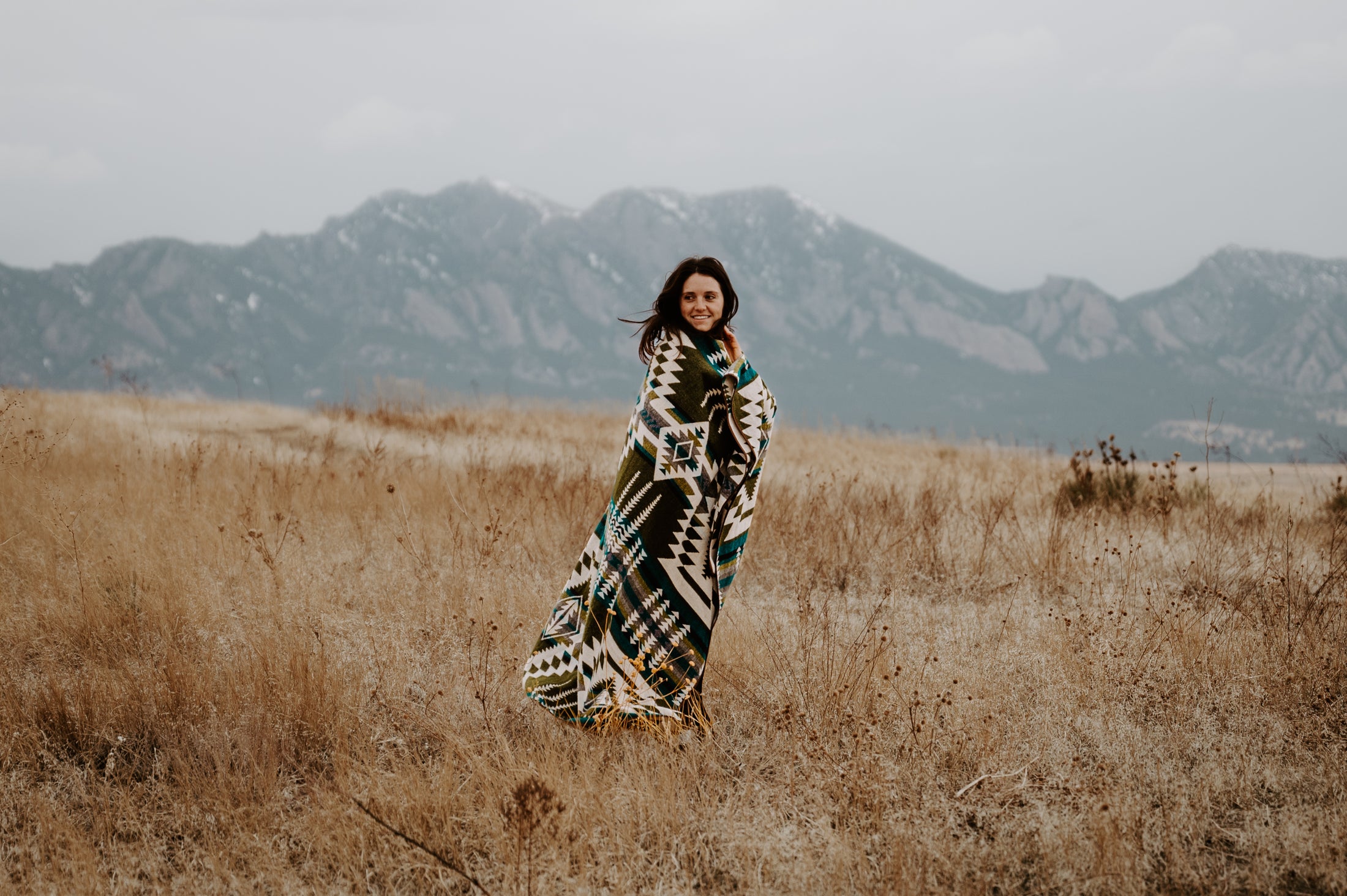 Esmeraldas Aztec Reversible Blanket