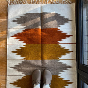 Zipolite Aztec Handwoven Mexican Rug