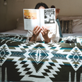 Load image into Gallery viewer, Esmeraldas Aztec Reversible Blanket
