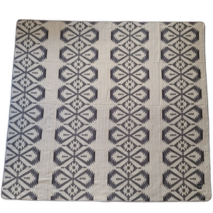 Chimborazo Aztec Reversible Blanket  //  Grey/Rust Brown
